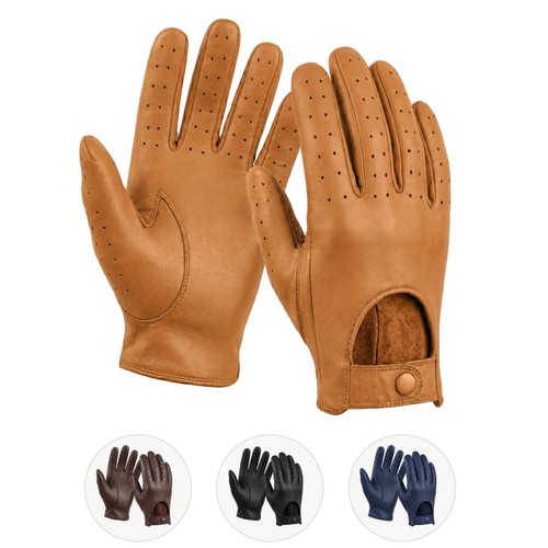 Leather gloves classic - leather, vintage