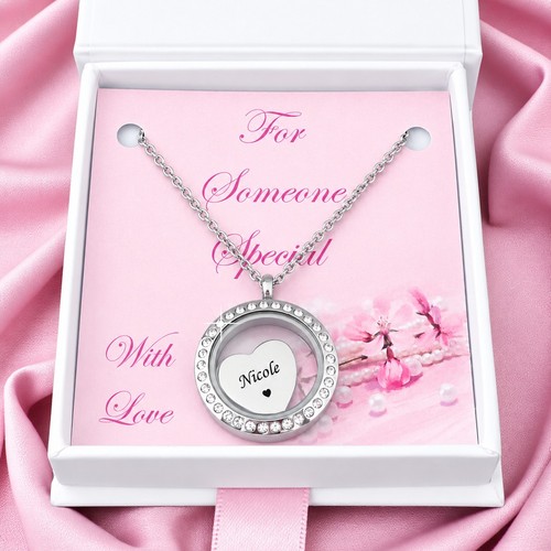 Memory locket necklace with - memory,