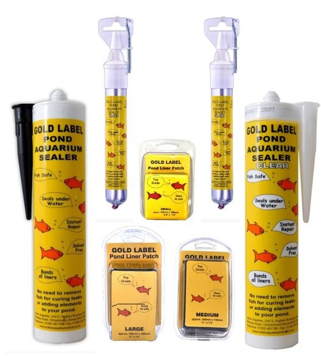 Gold label pond liner - label,