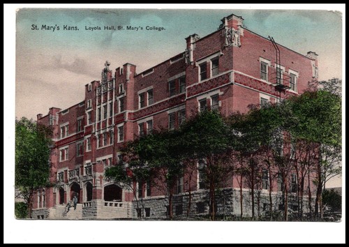 Postcard marys college - marys, kans