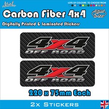 2x Vinyl Decals Stickers 4x4 for Truck Navara / Ranger / Dmax / L200 Off Road 05