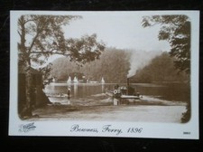 POSTCARD CUMBRIA BOWNESS FERRY 1896