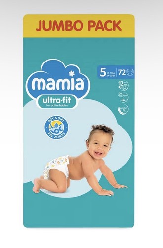 Mamia nappies size jumbo - 5, 72