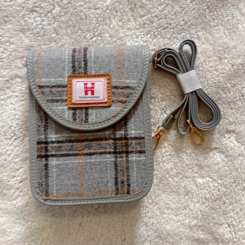 Grey plaid folding - grey, wallet
