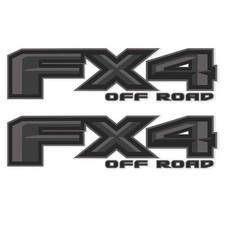 FX4 Off Road Decal Sticker for F150 F250 F350 F450 2015-2018 Black Finish