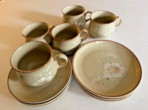 Vintage denby daybreak cups - denby,
