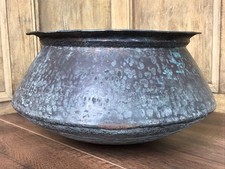 ANTIQUE COPPER CAULDRON /