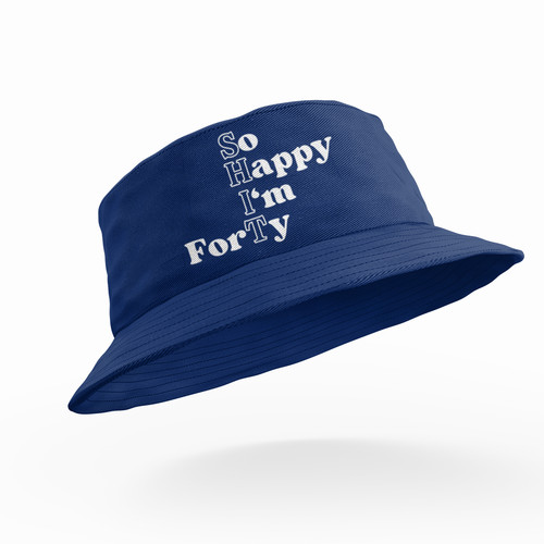 Happy forty bucket hat - i'm,