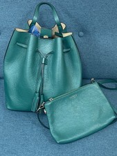 Osprey backpack and crossbody bag set GREEN genuine leather superb