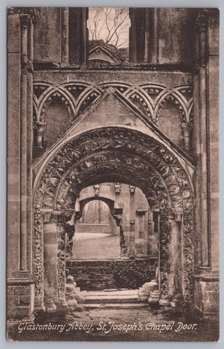 Postcard glastonbury abbey - glastonbury, st