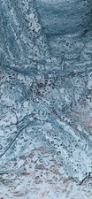 Sky Blue Floral Guipure Lace