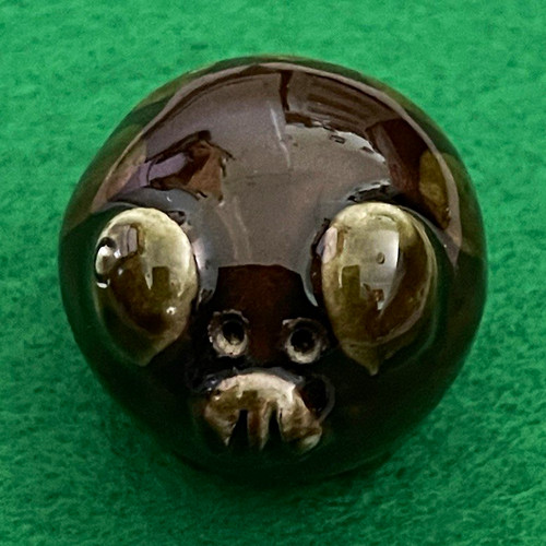 Small glazed ceramic pig - glazed,