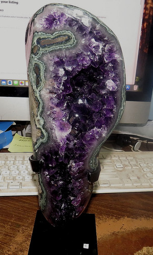 Huge amethyst crystal cluster - amethyst,