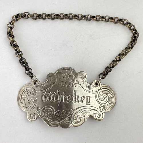 Antique solid silver whiskey - antique,