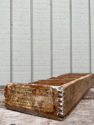Antique chisel shipping crate - antique,