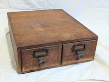 Vintage 2 Drawer Index Filing