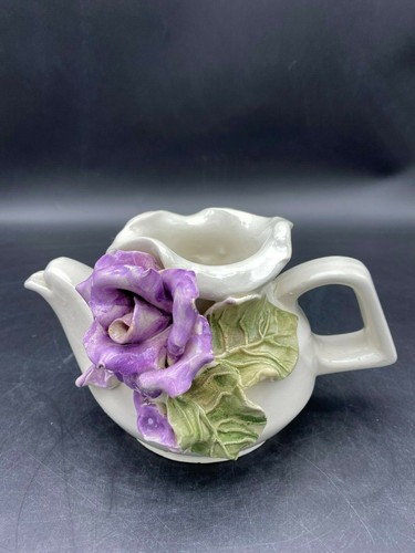 Capodimonte style teapot - capodimonte,