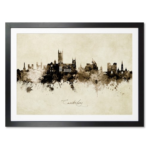 Canterbury skyline poster - canterbury, skyline,