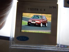 FORD FIESTA 1.4 3DR RED GENUINE 35mm COLOUR PRESS SLIDE  03/1996 Geneva