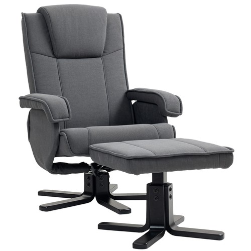 Homcom swivel recliner chair - swivel,
