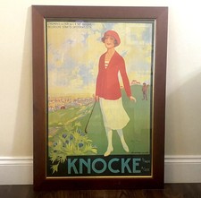 LARGE Framed Vintage Knocke