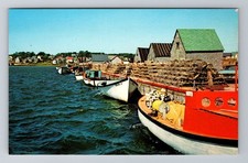 North Rustico-Prince Edward Island, Deep Sea Fishing, Boats, Vintage Postcard