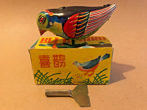 Pecking bird wind tin - pecking, toy