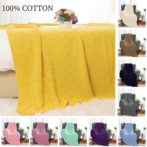 Soft cotton cable - cable, throw