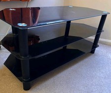 3 Tier TV Corner Stand Black