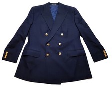 RN Officers Blazer Double Breasted With Officer Navy Flag Buttons 43" Regular