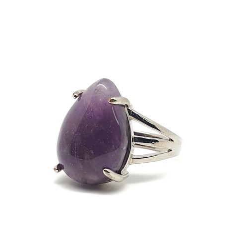 Gemstone ring teardrop crystal - ring,