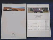 Mercedes W163 M-Class Brochure
