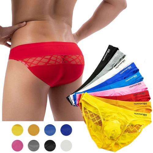 Men sexy ice silk briefs - sexy,