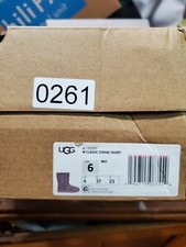 UGG CLASSIC ZODIAC SHORT NIGHTFALL suede WOMEN'S BOOTS SIZE US 6 NEW #0261 purpl