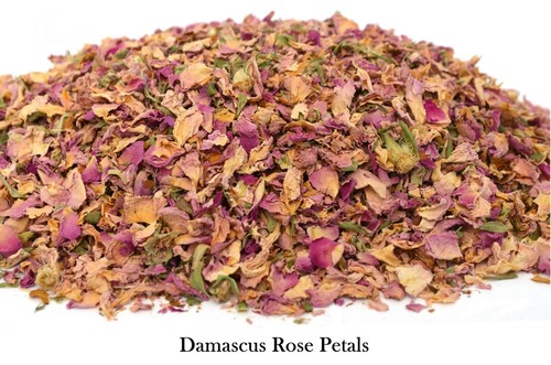 Dried damascus rose petals - dried,