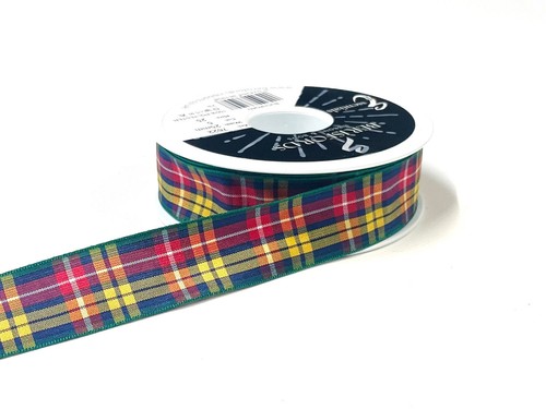 Tartan ribbon 25mm berisfords - tartan,