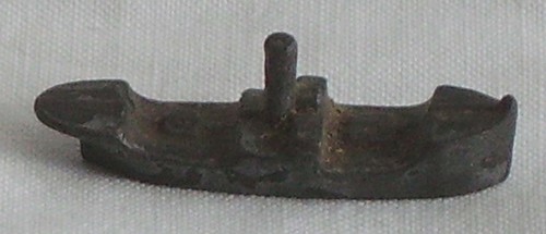 Metal model ship vintage - metal,