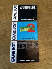 Super Mario Land 1&2 + Tetris - Nintendo GameBoy - Booklet / Manual / Insert