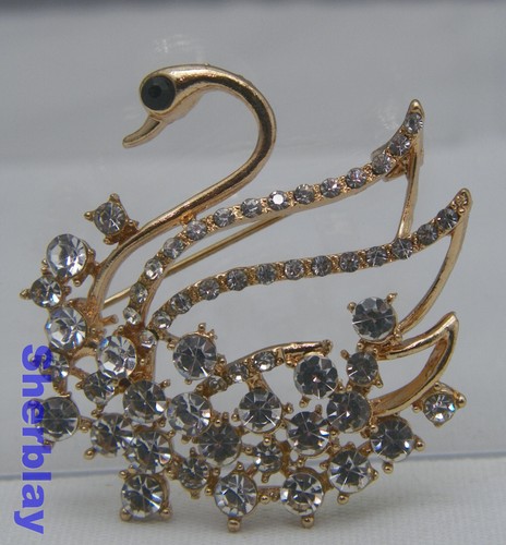 Costume jewelry swan - jewelry,