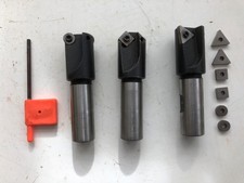 Indexable Drill Mill Bits x 3