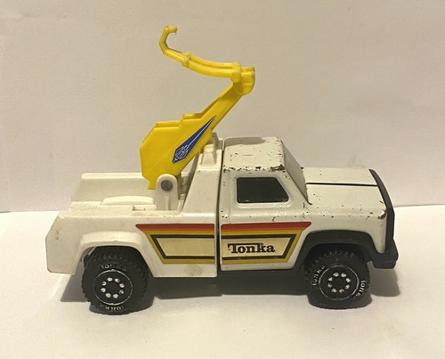Tonka white tow truck - tonka, /