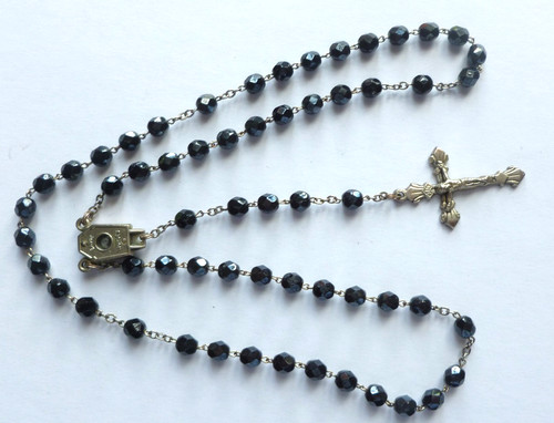 26f16 old rosary bead - old,