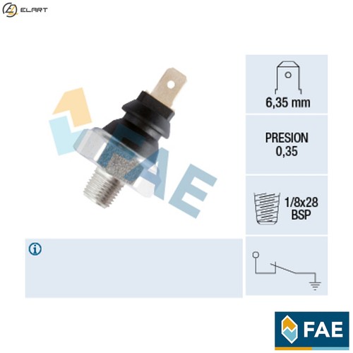 Oil pressure switch 11610 - pressure,