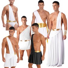 Men's Ancient Roman Costume Mr. Toga One Shoulder Ancient Greek Dress Outfits