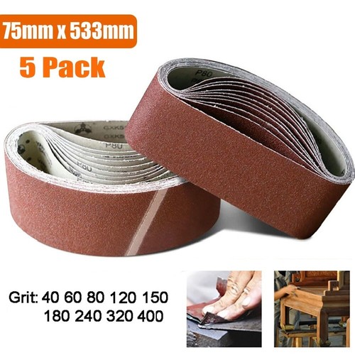 Pack sanding belts 75x533mm - belts,