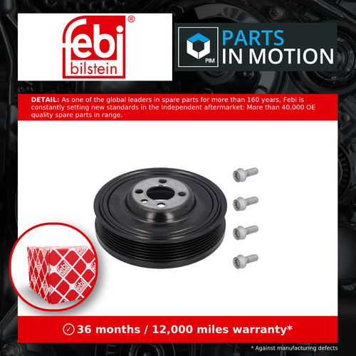 Crankshaft pulley fits belt - vw,