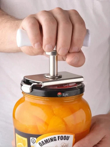 Stainless steel jar - stainless, opener