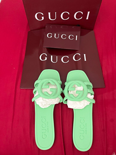 Gucci green logo rubber - gg,