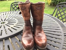 Hunter Leather Islay Boots  Three Quarter,  Wool Lined   Size 3   35 EU