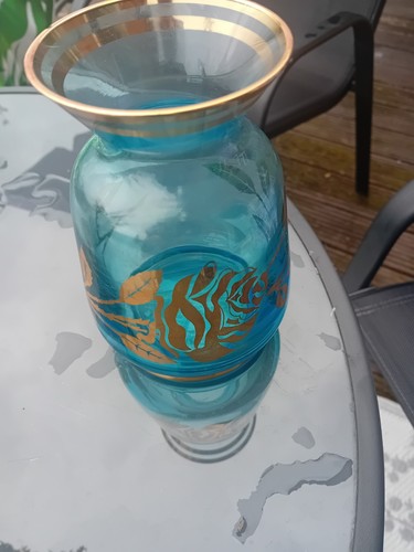 Small turquoise glass - small,